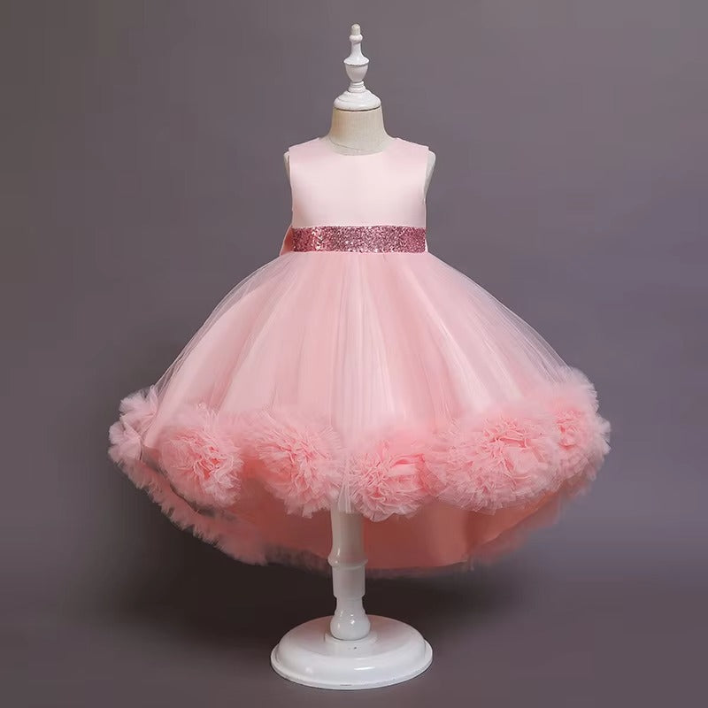 Kids' New 2025 Princess Dresses – Sequin Lace Bouffant (Party/Birthday/Wedding/Evening)