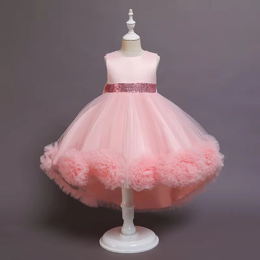 Kids' New 2025 Princess Dresses – Sequin Lace Bouffant (Party/Birthday/Wedding/Evening)