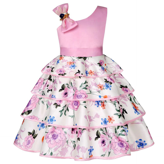 Wholesale Baby Girls' Cotton Princess Dresses – Summer, Printed (Party)