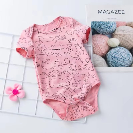2022 Summer Newborn Printed Halter Climbing Suit
