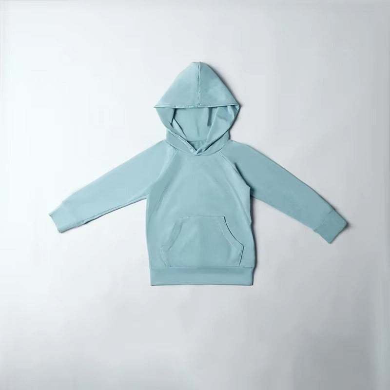 Boys' Custom Logo Hoodie & Pants Set – Plain, Side Stripe
