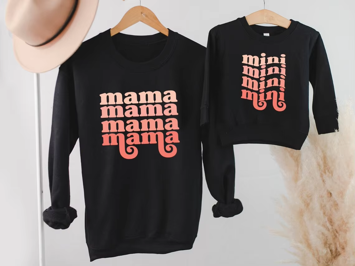 Wholesale Family Matching Hoodies – Mommy & Me, French Terry Fabric