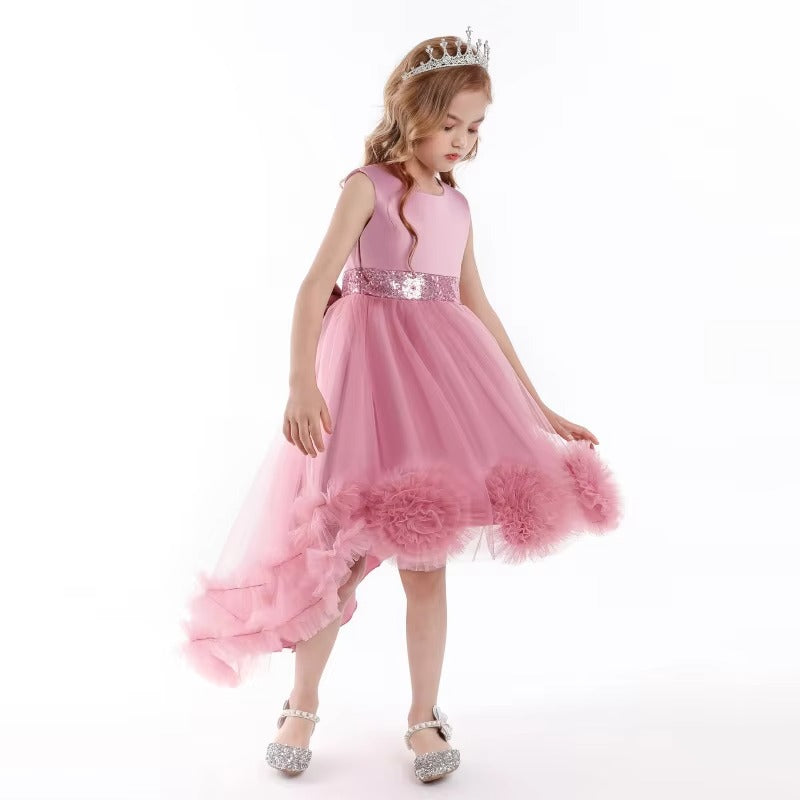 Kids' New 2025 Princess Dresses – Sequin Lace Bouffant (Party/Birthday/Wedding/Evening)