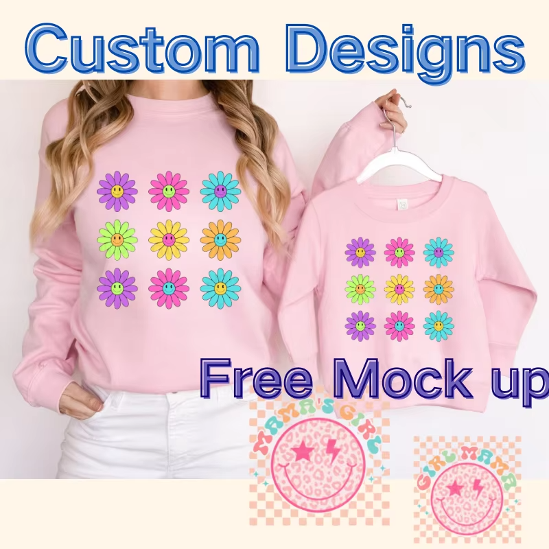 Wholesale Family Matching Hoodies – Mommy & Me, French Terry Fabric