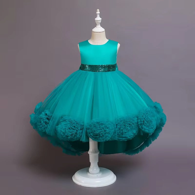 Kids' New 2025 Princess Dresses – Sequin Lace Bouffant (Party/Birthday/Wedding/Evening)
