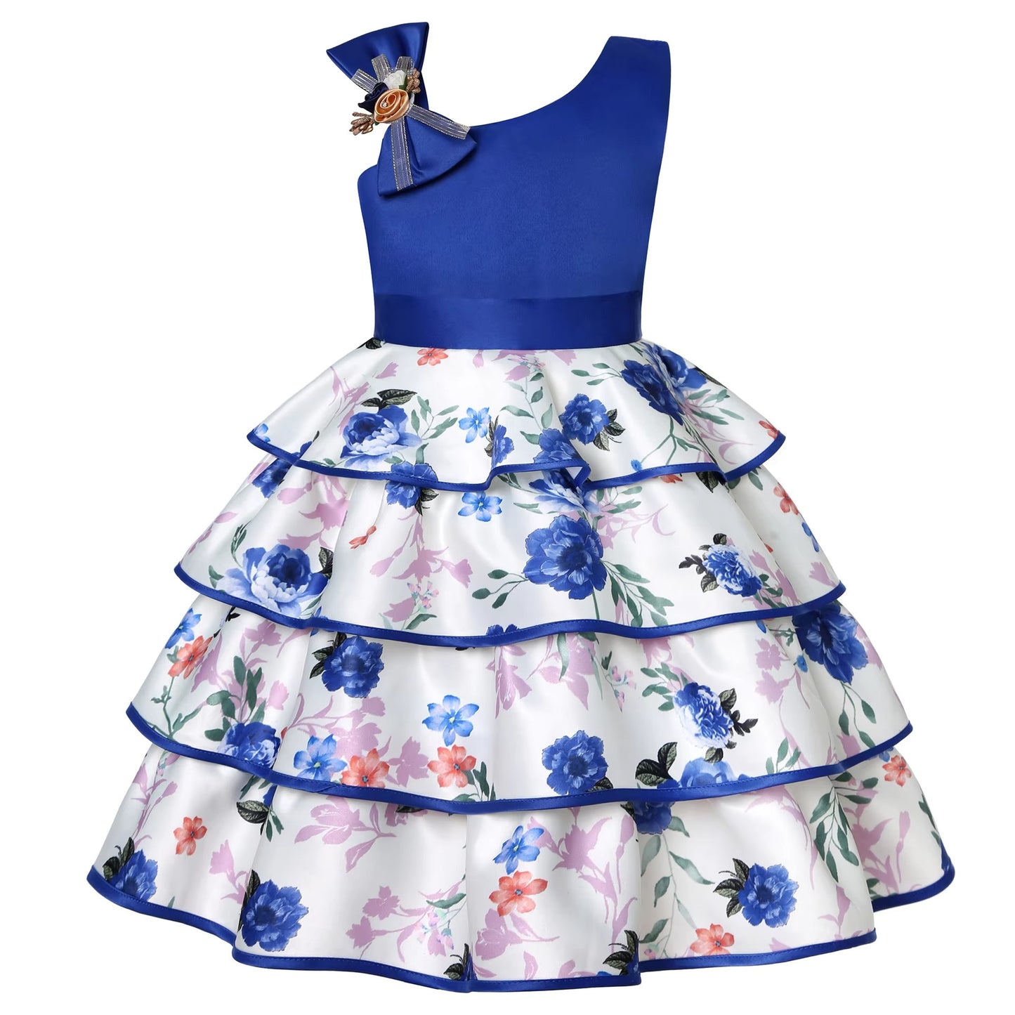 Wholesale Baby Girls' Cotton Princess Dresses – Summer, Printed (Party)