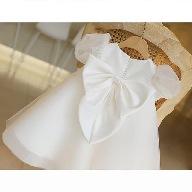 Girls' Korean High-Waisted Princess Dress – Luxury (9-11 Years, 1st Birthday/Party)