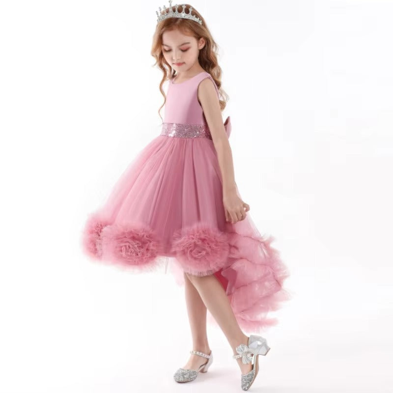 Kids' New 2025 Princess Dresses – Sequin Lace Bouffant (Party/Birthday/Wedding/Evening)