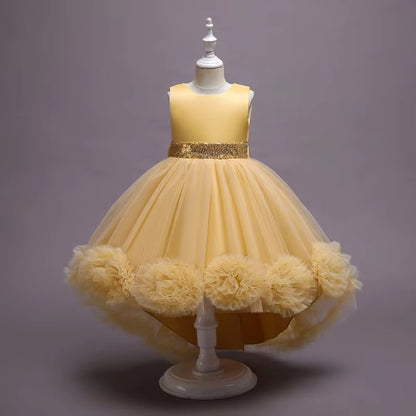 Kids' New 2025 Princess Dresses – Sequin Lace Bouffant (Party/Birthday/Wedding/Evening)