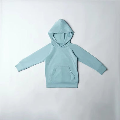 Boys' Custom Logo Hoodie & Pants Set – Plain, Side Stripe