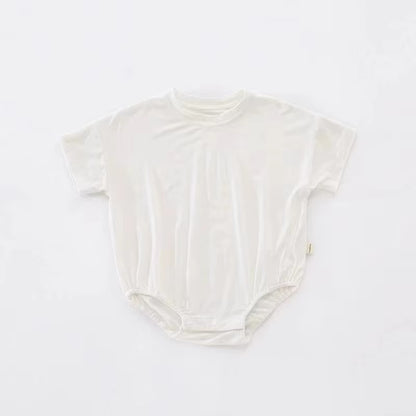Customized Baby Neutral Summer Clothes – O-Neck Bubble Romper, Bodysuit, T-Shirts