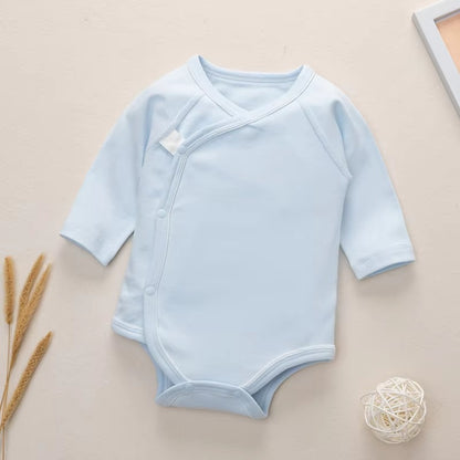 Winter Baby Long-Sleeve Jumpsuit – 100% Cotton, Warm Crawl Suit
